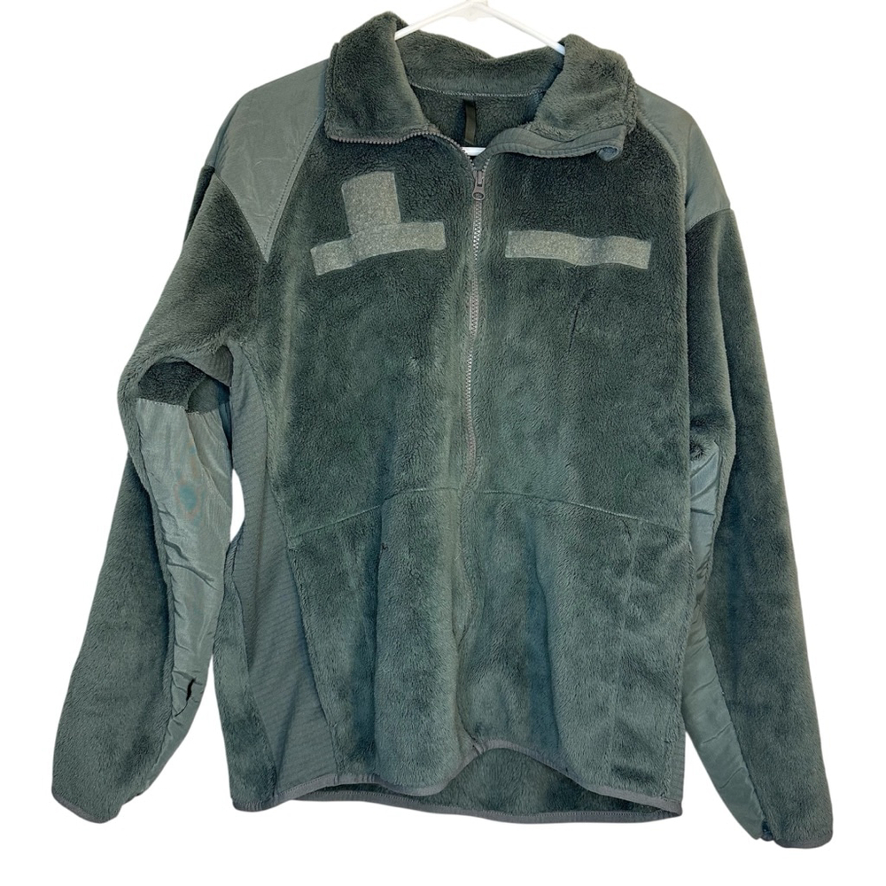 Men's Army Fleece Jacket Size S Green